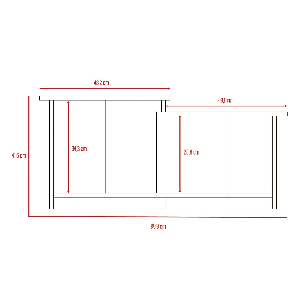 Mesa de Centro Trueno, Macadamia, con Amplio Espacio Ideal Para Ubicar Decoraciones