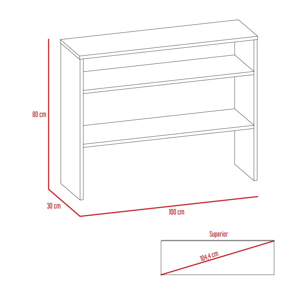 Mueble Auxiliar Recibidor Ascher, Beige, con dos entrepaños