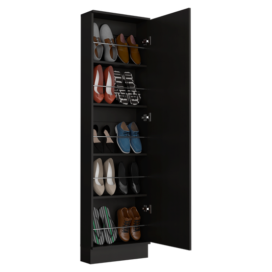 Mueble Auxiliar Zapatero Leto color Wengue para Habitación.