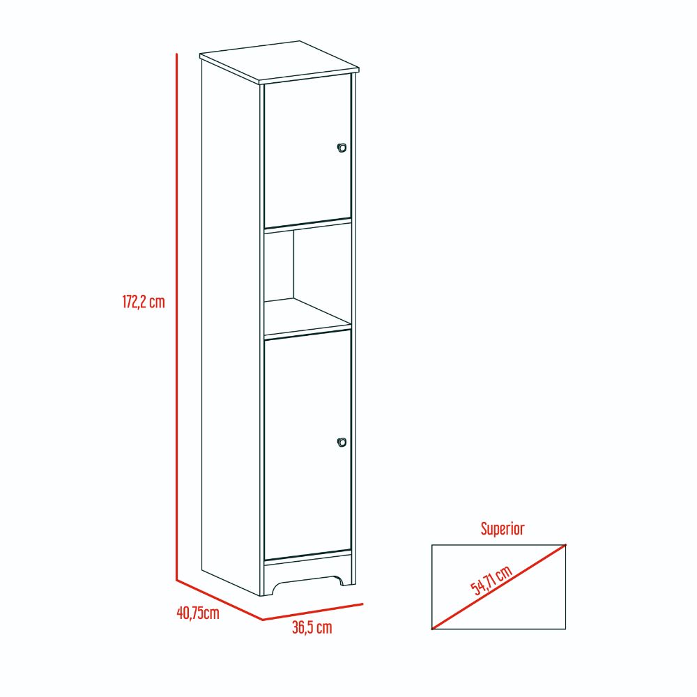 Mueble Auxiliar de Baño Ibis color Blanco para Baño.