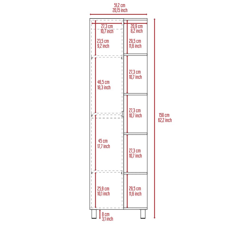 Mueble Esquinero Arán, Gris, Con Variedad de Entrepaños ZF -NOVEDAD