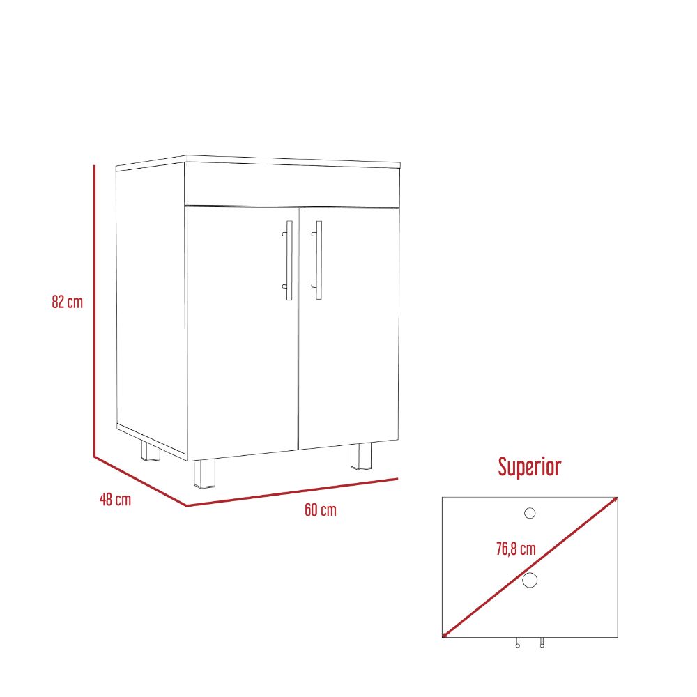 Mueble Lavamanos Sorrent color Beige para Baño.