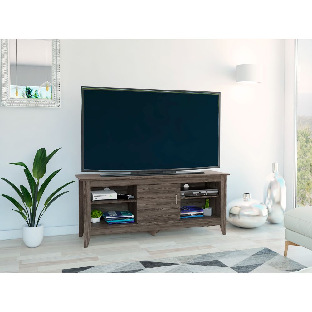 Mesa para TV Sarume, Chocolate, con puerta 65"