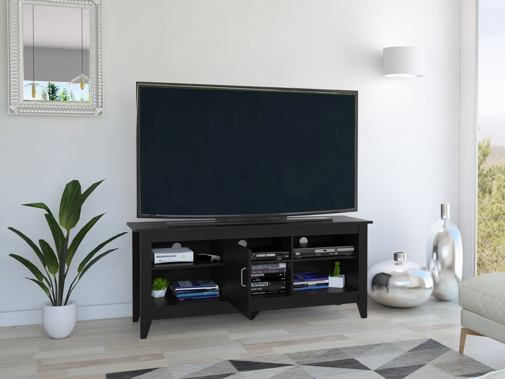 Mesa para TV Sarume, Wengue, con puerta 65"