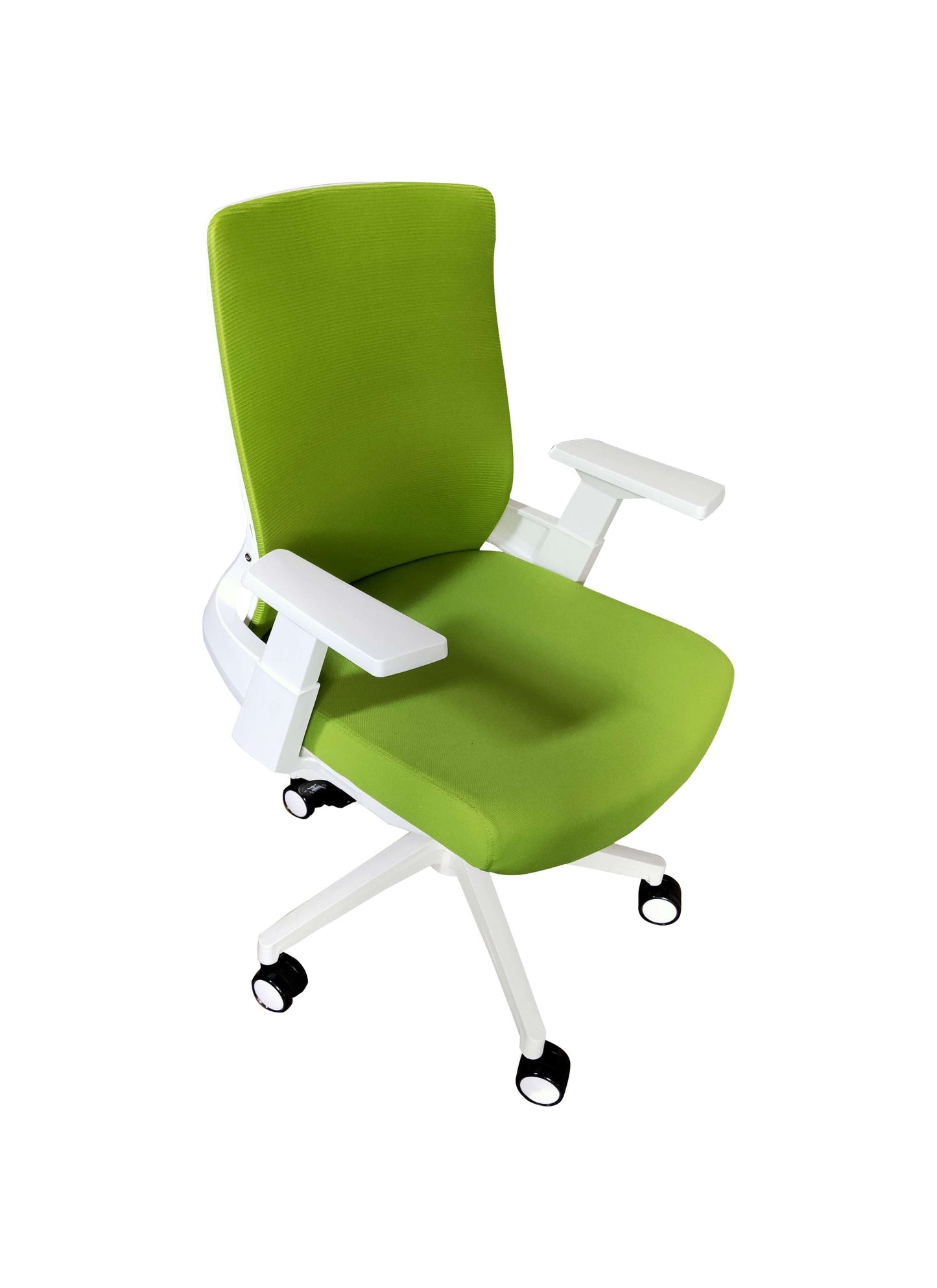 Silla de Escritorio Ejecutiva Atenas, Verde y Blanco, con cómodo espaldar y rodachinas