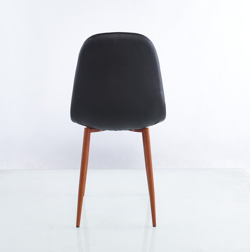 Silla Clásica Concept, Negro y Café, con Cómodo Espaldar