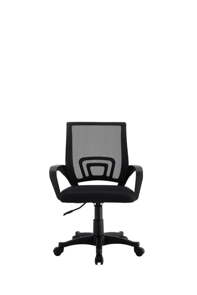 Silla Oficina X-60A, Negro, con Cómodo Espaldar y Rodachines