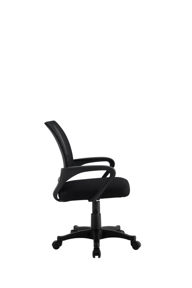 Silla Oficina X-60A, Negro, con Cómodo Espaldar y Rodachines