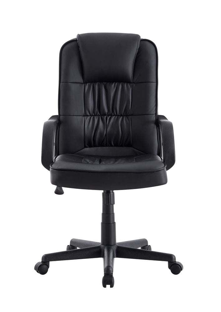 Silla Oficina X-69B, Negro, con Cómodo Espaldar y Rodachines