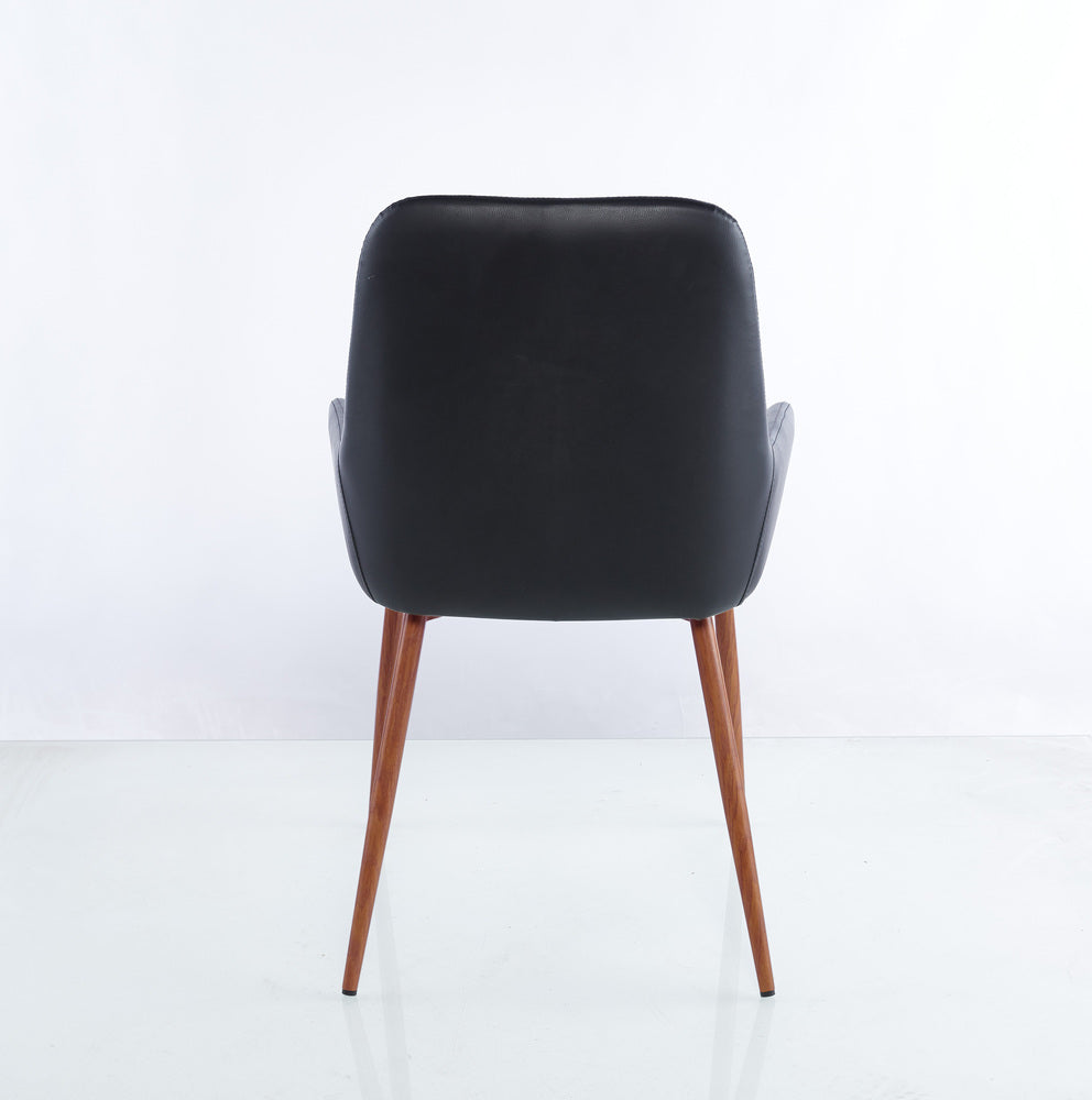 Silla Clásica Concept, Negro y Café, con Cómodo Espaldar