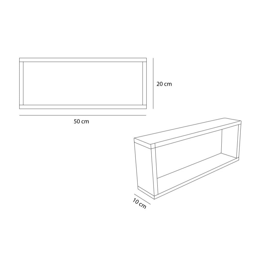 Set Repisas Duo color Beige para Ambientes.