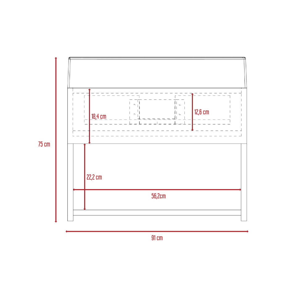 Mueble para Lavamanos Zafi, Cocoa, con Un Cajón Ideal Para Guardar Objetos