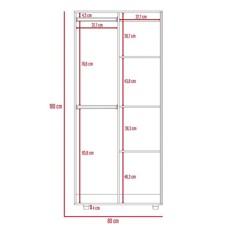 Combo Pirineo, incluye Mesa para TV y Closet.