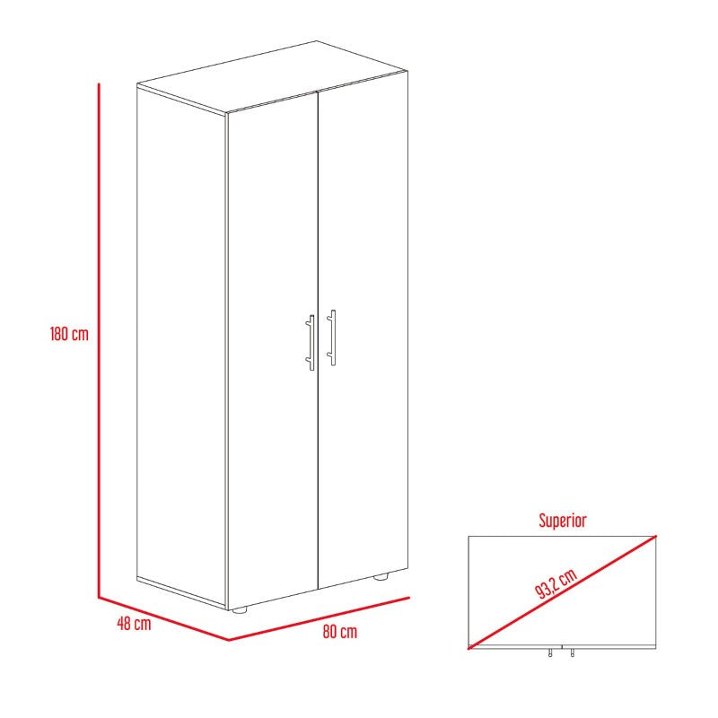 Combo para Habitación Raichel, incluye Panel de TV y Closet.