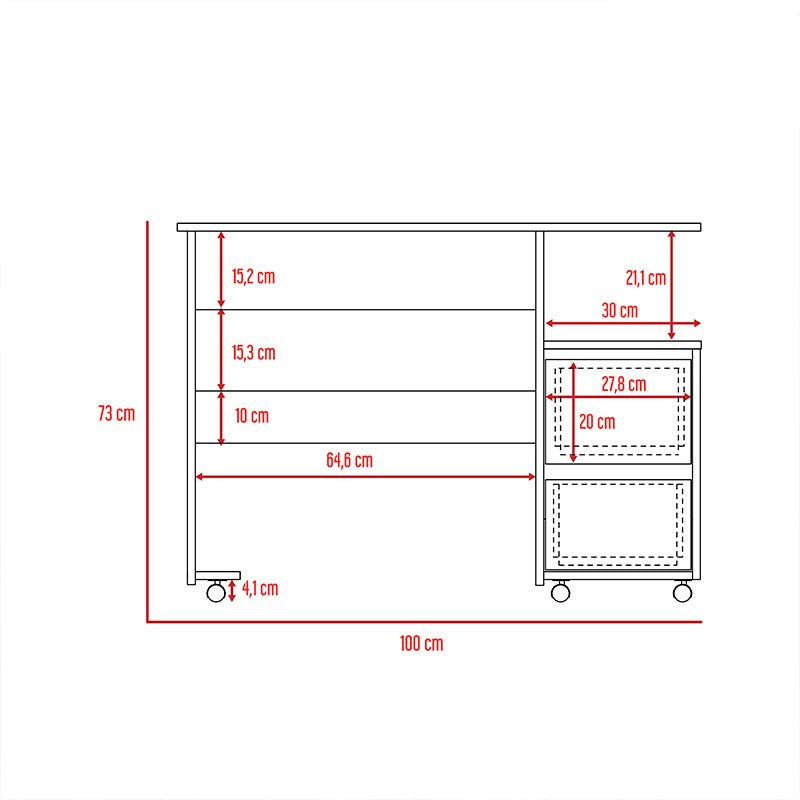 Combo para Habitación Fresno, incluye Cama y Escritorio