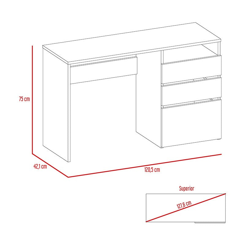 Combo para Sala Galeras, incluye Mesa para TV y Escritorio.