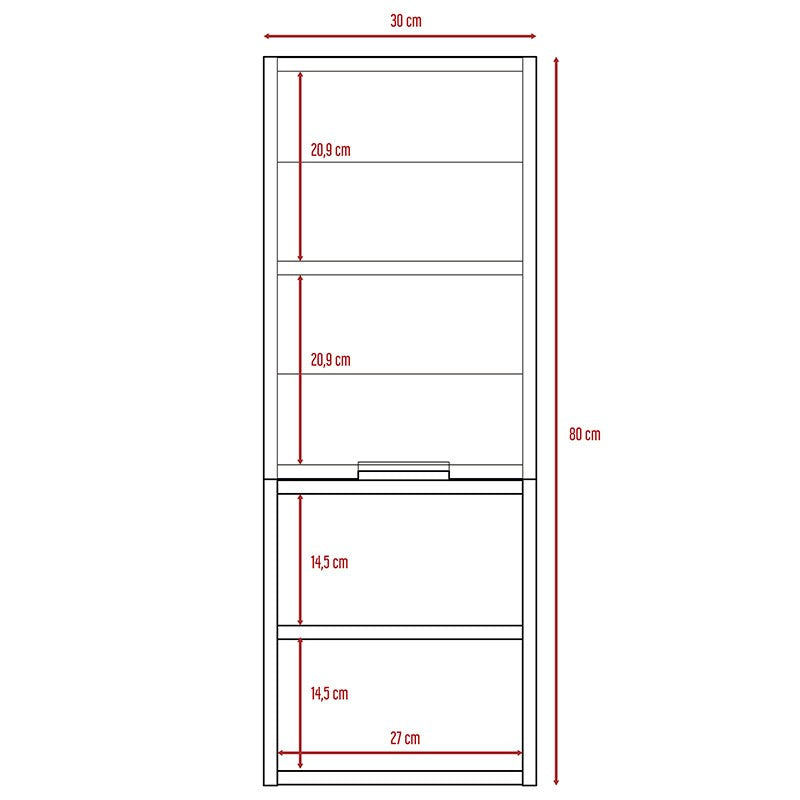 Gabinete de Baño Ciro, con amplio espacio para guardar objetos de aseo persona