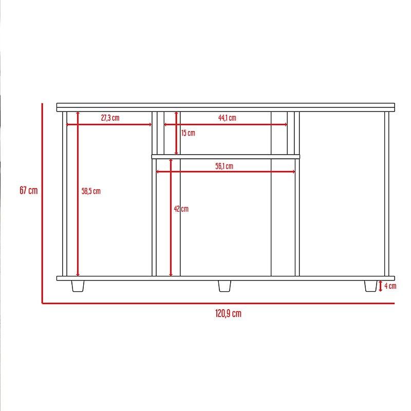 Combo Dormitorio Clara Luna, Beige, Incluye Closet y Mesa Para Tv