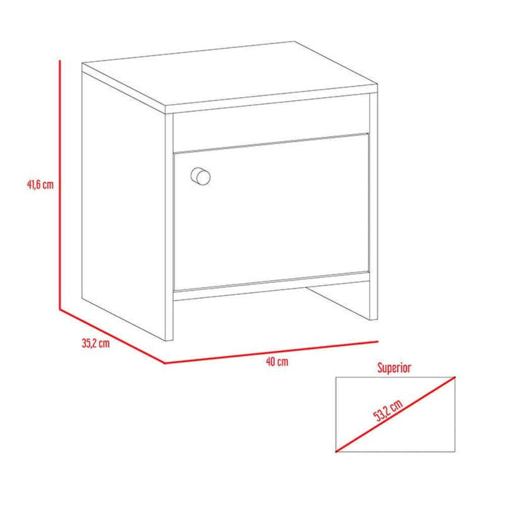 Combo para Habitación Indiana, incluye Closet y Mesa de Noche.