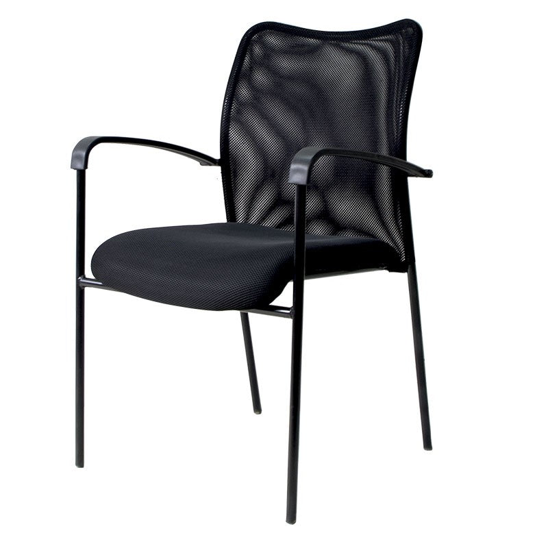 Silla Cantabria, Negro, con cómoda espaldar y asiento